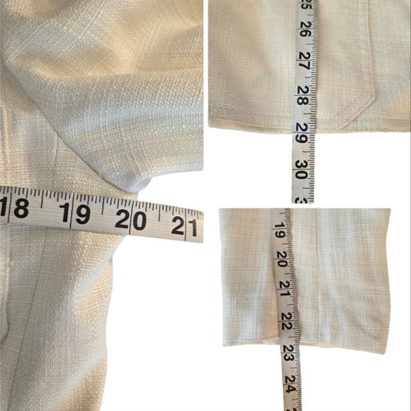 Christian Dior Seperates Cream Vintage Linen-Cotton Blazer - Picture 12 of 12